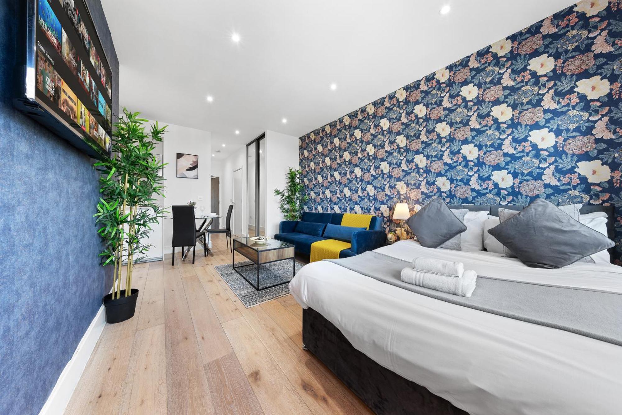 Modern One Bedroom Flat - Sleeps 5 -Near Heathrow - London Ub3 Dış mekan fotoğraf